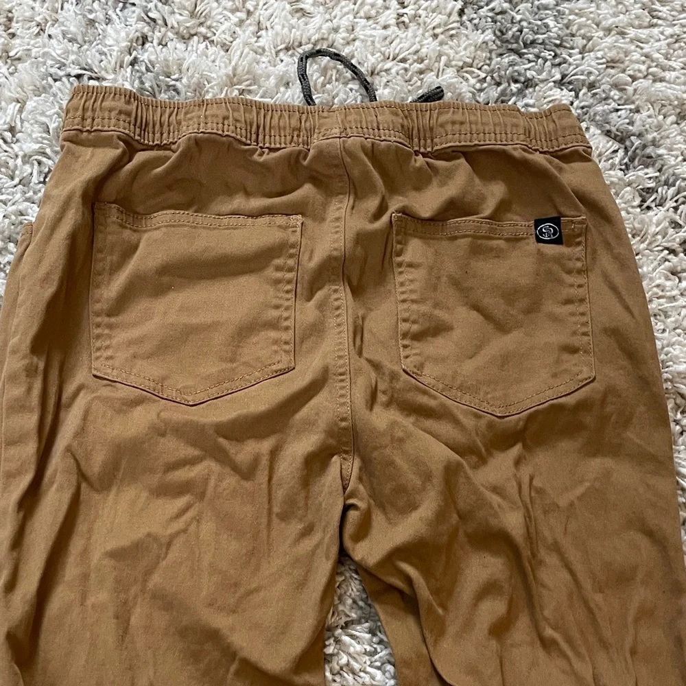 Kids Casual Brown‎ Drawstring Pants